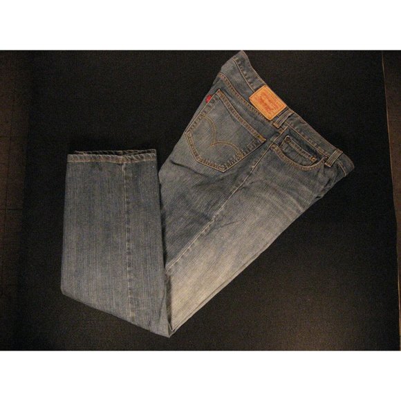 Levis 505 Jeans Womens 38 x 31 MEASURED Tag: 36 x 30 Straight Regular Fit - Picture 3 of 11